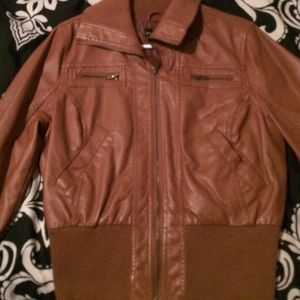 Faux leather jacket