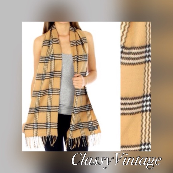 Cashmere feel Accessories - Ultra soft cashmere feel plaid scarf. NWT