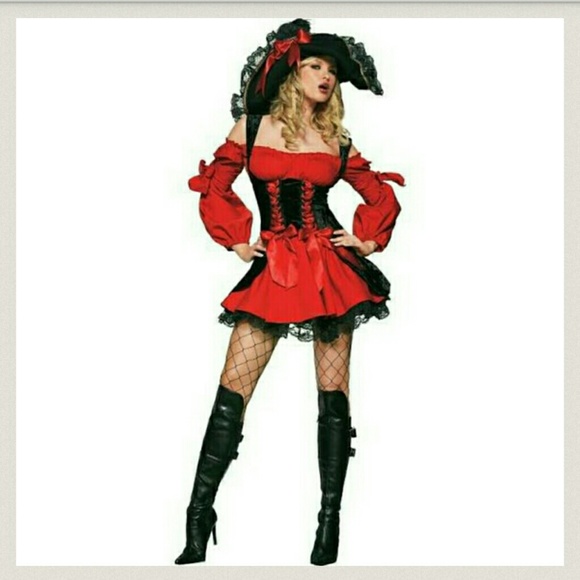 Women's Vixen Pirate Wench Costume - L