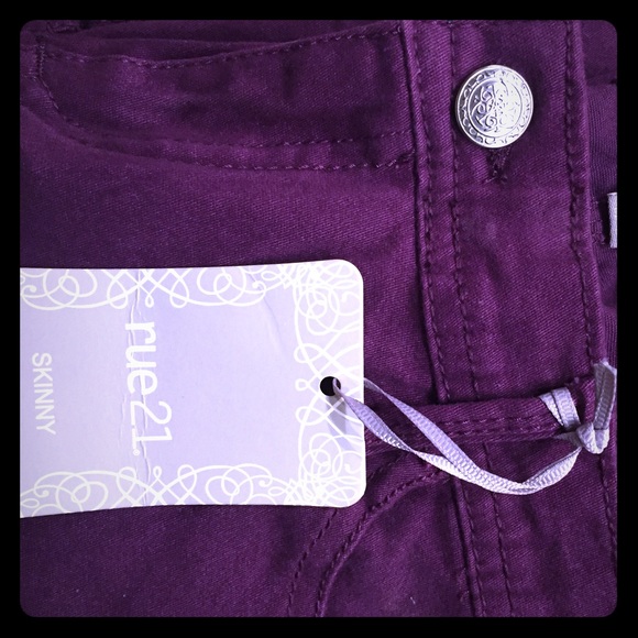 Brand New Deep Plum Skinny Jeans