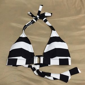 Black and White Swimsuit Top