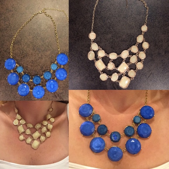 2 for 1! Blue and White Francesca's necklaces!