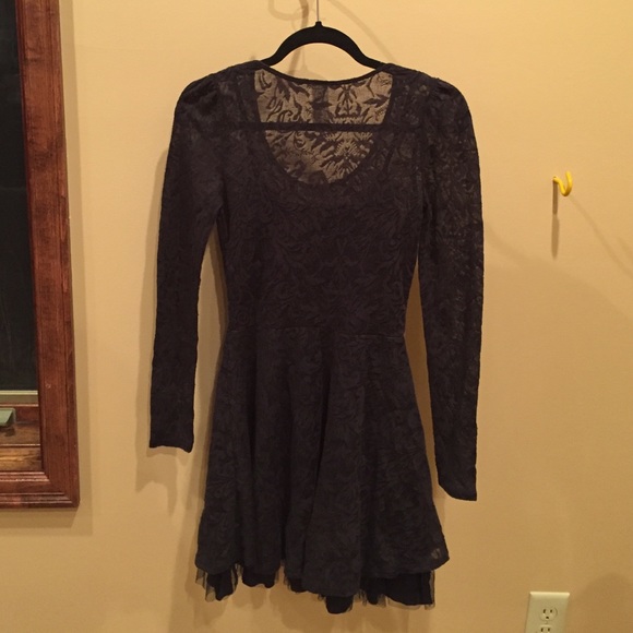 Free people lace fit and flare dress - Picture 3 of 4