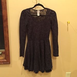 Free people lace fit and flare dress