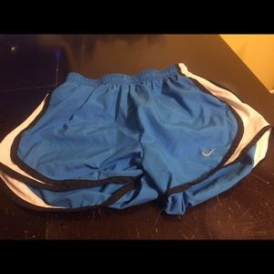 Blue Nike shorts