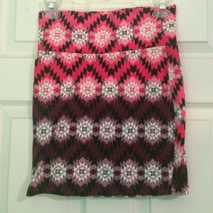 Mini Skirt Tribal Print