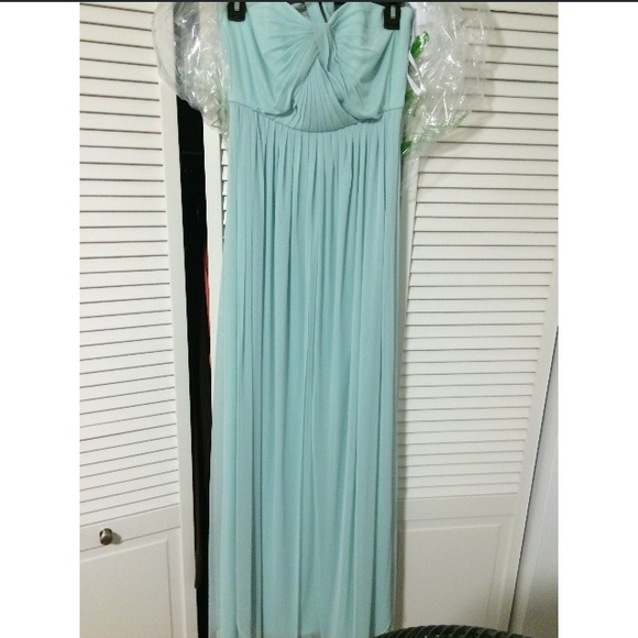 David's Bridal Versa Mint Green Bridesmaid Dress
