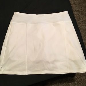 White golf skirt