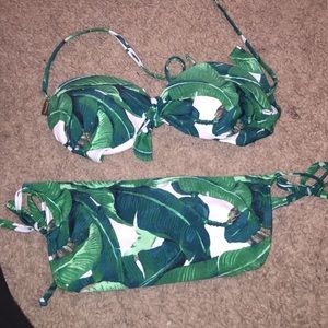 LEAFY SWIM SUIT