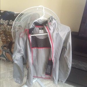 Grey Nike rain jacket