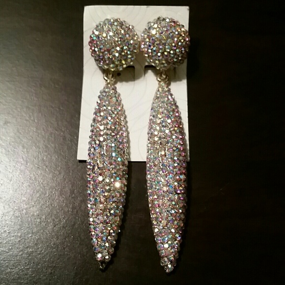 Multi-colored Gold Dangle Earrings