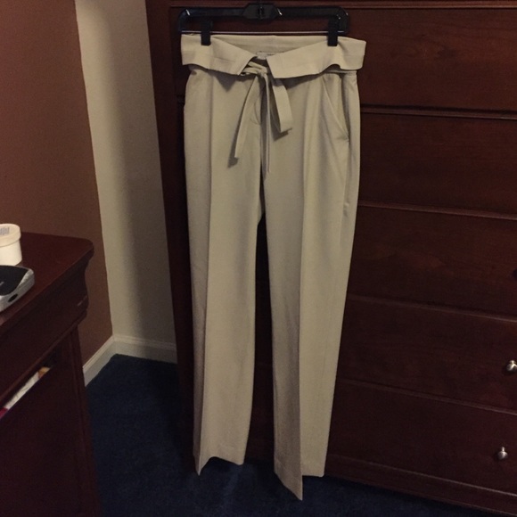 High waisted Robert Rodriguez stone trousers