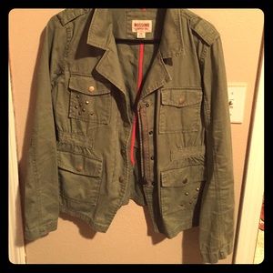 Green utility jacket