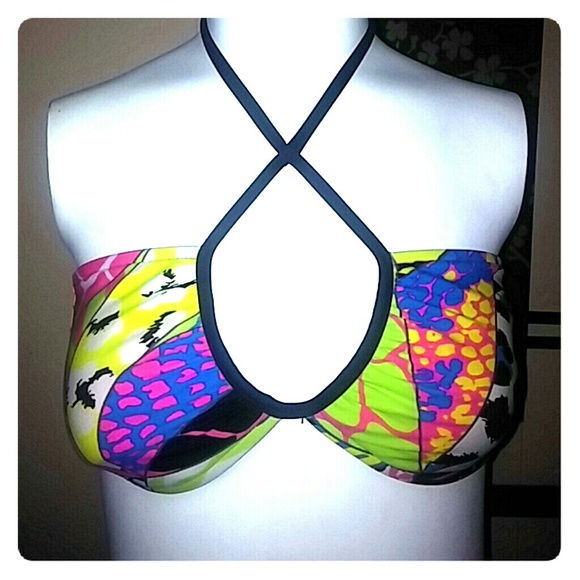Fun & Sexy Colorful Swimming Top - Picture 1 of 4