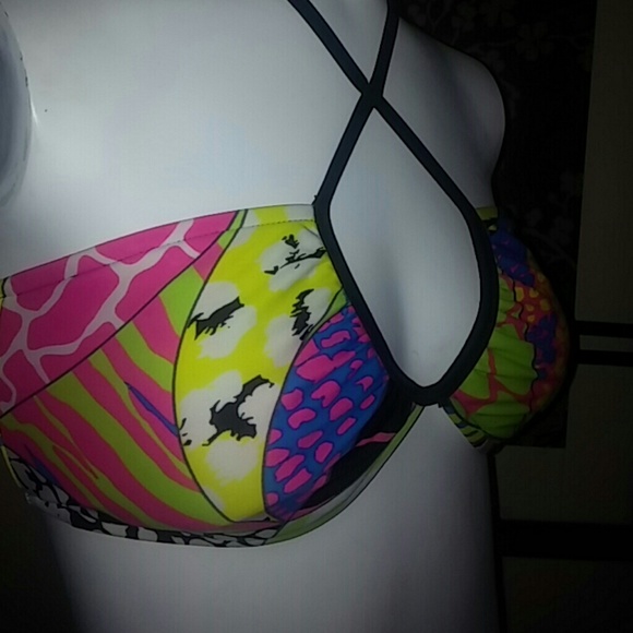 Fun & Sexy Colorful Swimming Top - Picture 2 of 4