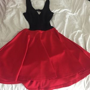 Black and red dress