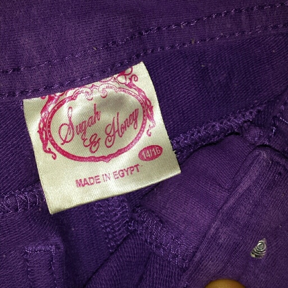 Purple , Capri / Shorts . Jeggins - Picture 3 of 3