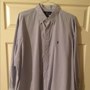 XXL Ralph Lauren 17 1/2 34/35 Yarmouth blue/white
