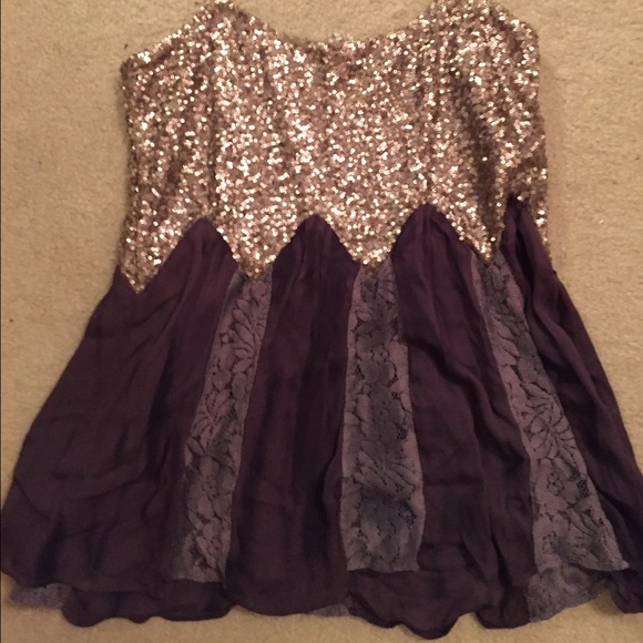 Sparkle flowy top