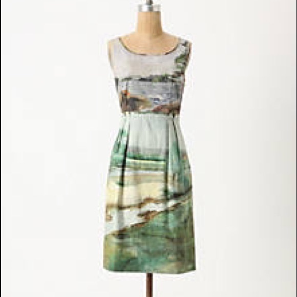 Anthropologie Odille Artist's Rendering Dress - Picture 4 of 4