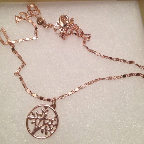 LC Lauren Conrad Jewelry - LC Lauren Conrad Tree Necklace - Rose Gold Color