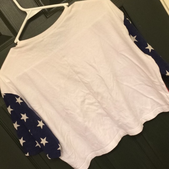 Forever 21 American Flag Crop Top - Picture 2 of 3