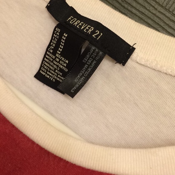 Forever 21 American Flag Crop Top - Picture 3 of 3