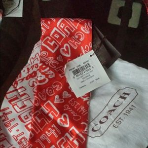 Coach Graffiti Print Neck Scarf
