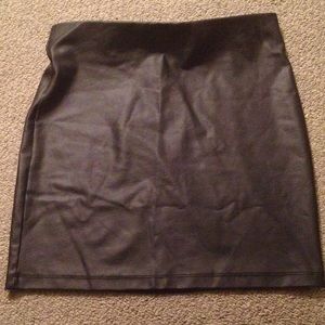 Forever 21 Leather Mini Skirt