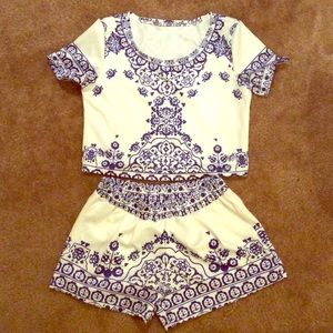 Pattern two piece