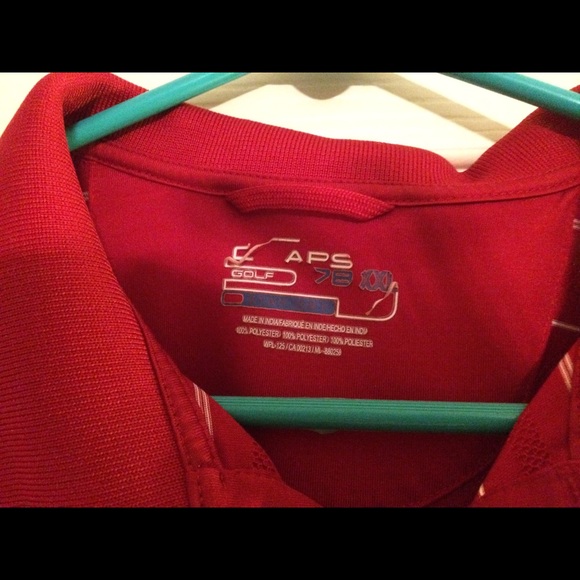 Kohls Red Solid Polo - Picture 2 of 2