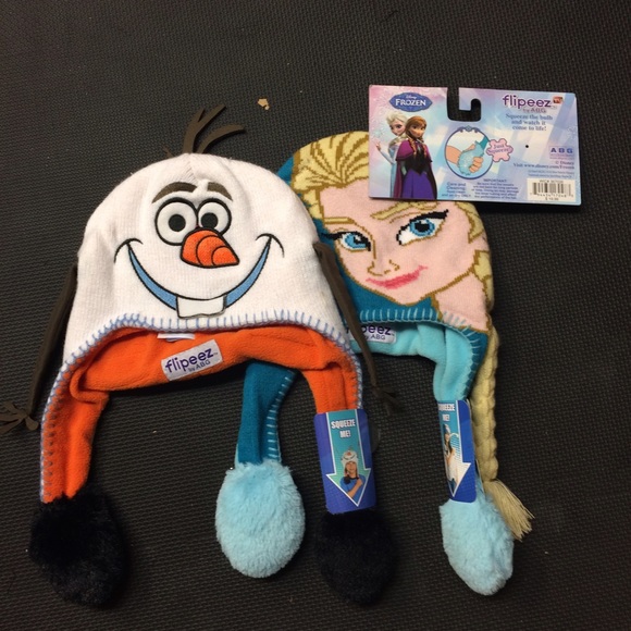Flipeez Hat Bundle, Elsa and Olaf