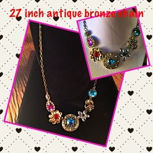Vintage style charm necklace