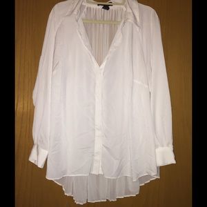 White button up with super flowy back
