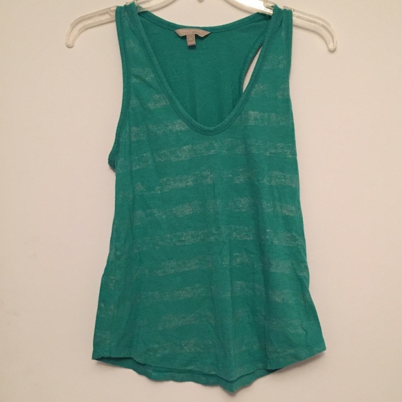 Green Striped Tank Top