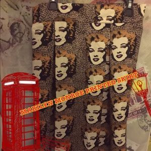 Marilyn Monroe  Silk Printed Skirt