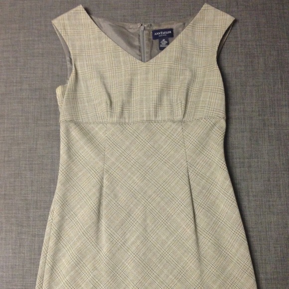 Banana Republic plaid work dress