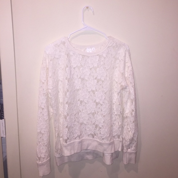 Off white lace sweater