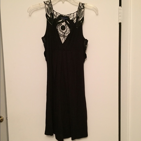 Black dress with detailed back