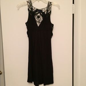 Black dress with detailed back