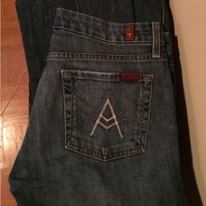 "A" pocket 7 for all mankind, medium wash