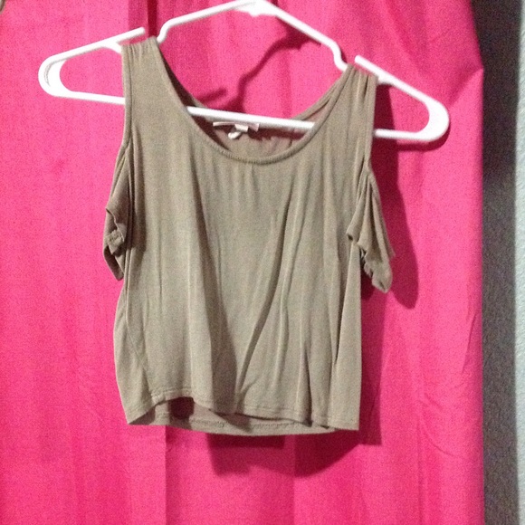 Beige crop top