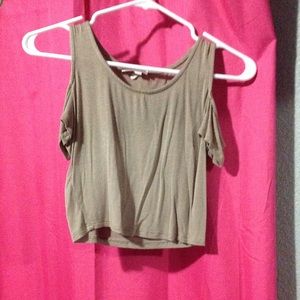 Beige crop top
