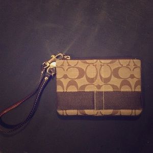 Coach Signature Wristlet