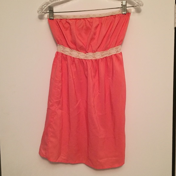 Pink Strapless Dress