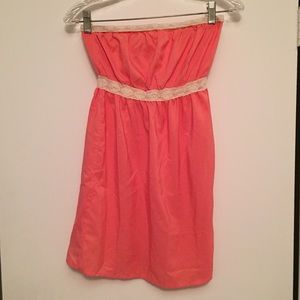 Pink Strapless Dress