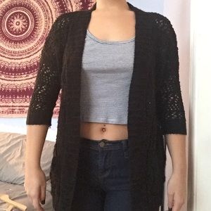 Black Knit Cardigan from Urban Outfitters