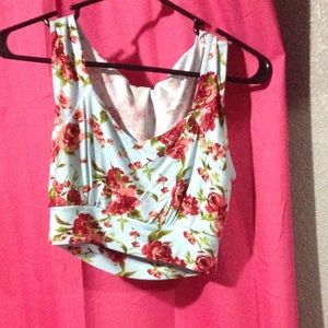Floral crop top