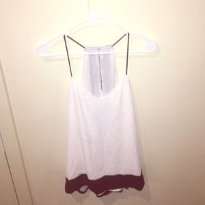 Spaghetti strap, racer back tank top
