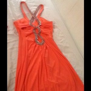 Coral dress